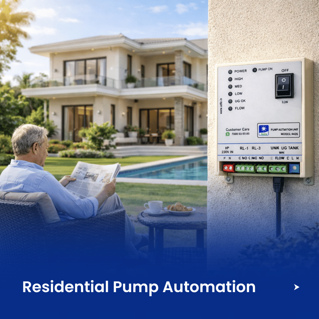 Domestic pump automation installation